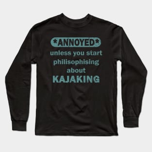 Kayak Canoe Friends Rafting Paddle Trip Long Sleeve T-Shirt